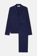 Luxuriöser Bambus-Pyjama – Tiefes Marineblau