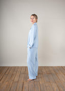 Luxury Blue Striped Bamboo Pyjamas | PLUSH