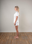 Personalised Ivory Bridal Shorts Pyjamas | PLUSH