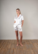Personalised Ivory Bridal Shorts Pyjamas | PLUSH
