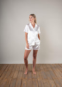 Personalised Ivory Bridal Shorts Pyjamas | PLUSH