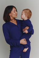 Deep Navy Bamboo Matching Bundle - Women & Baby | PLUSH