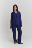 Luxury Deep Navy Bamboo Pyjamas | PLUSH