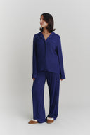 Luxury Deep Navy Bamboo Pyjamas | PLUSH