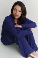 Luxury Deep Navy Bamboo Pyjamas | PLUSH