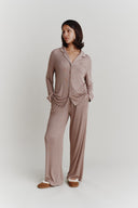 Luxury Taupe Bamboo Pyjamas | PLUSH