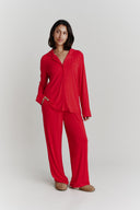 Luxury Red Bamboo Pyjamas | PLUSH