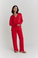 Luxury Red Bamboo Pyjamas | PLUSH