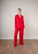 Luxury Red Bamboo Pyjamas | PLUSH